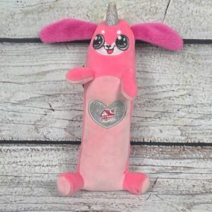 Pink Unicorn Plush Long Body Pillow Stuffed Animal 14”